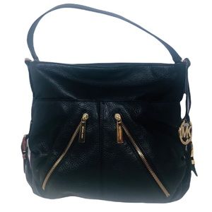 Michael Kors Large Black Leather Shoulder Bag